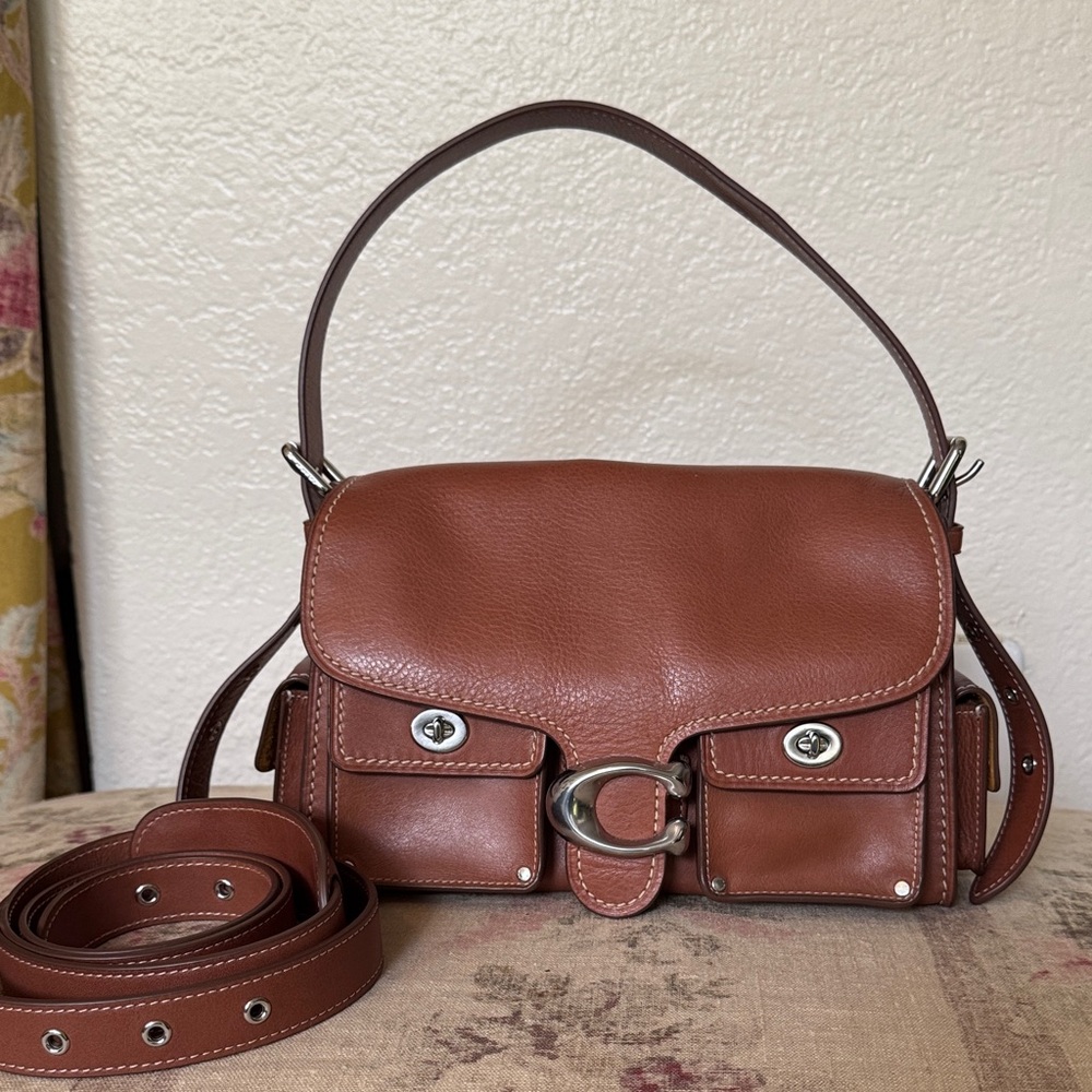 Coach Cargo Tabby in Burnished Amber Natural Grain Leather